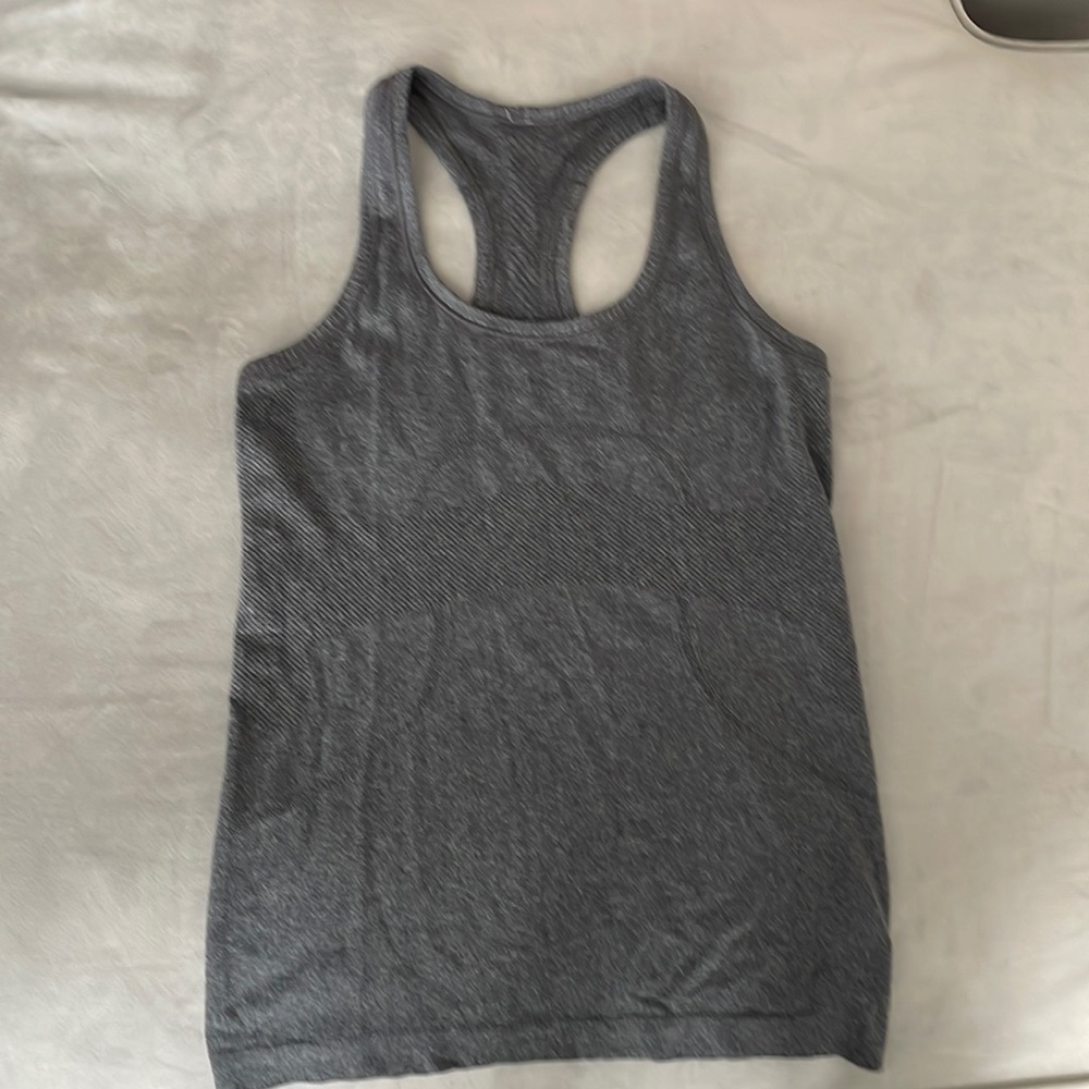 Lululemon Run Swiftly Racerback Tank- Grey Size 6